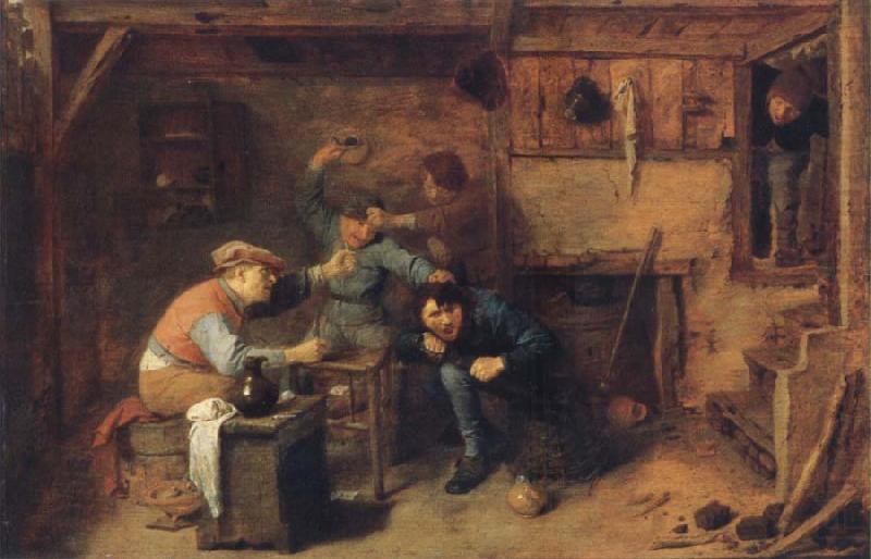 Card players quarrelling, BROUWER, Adriaen